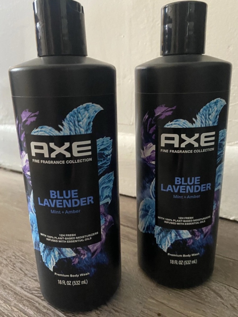 Axe Fine Fragrance Collection Men's Body Wash Blue Lavender, 18 oz-2 Pack